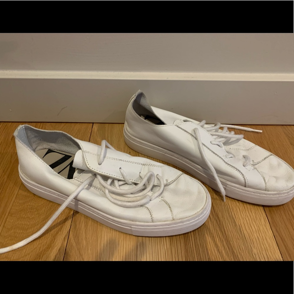 Zara white leather sneaker